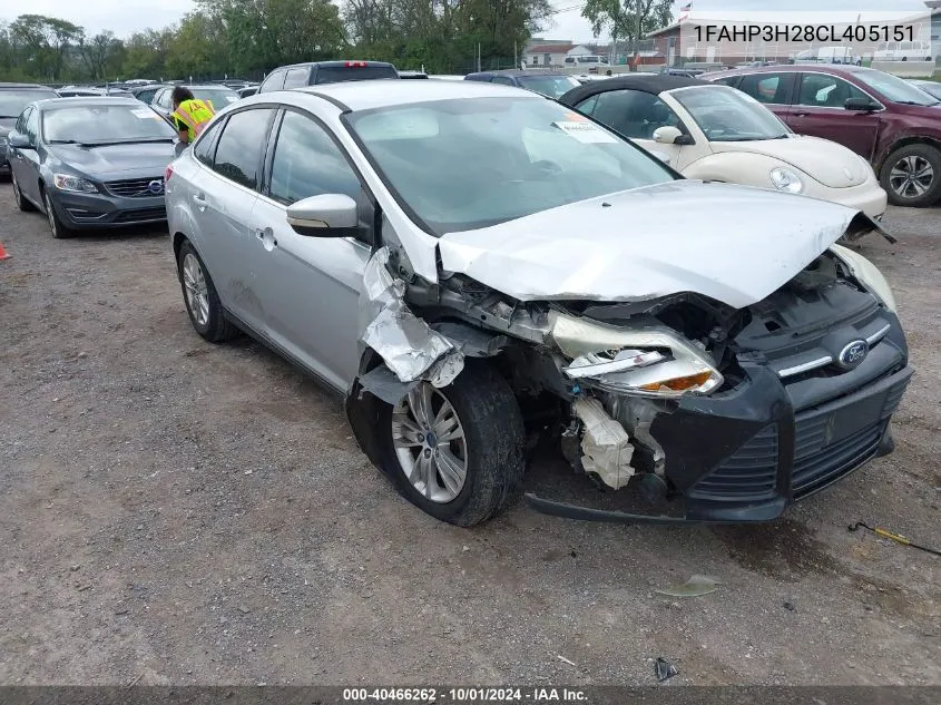 2012 Ford Focus Sel VIN: 1FAHP3H28CL405151 Lot: 40466262