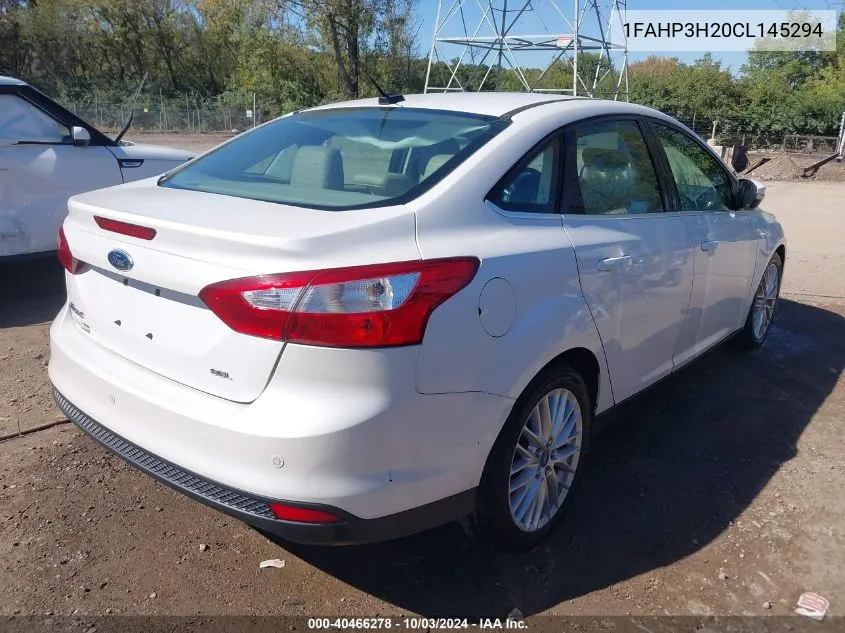 2012 Ford Focus Sel VIN: 1FAHP3H20CL145294 Lot: 40466278