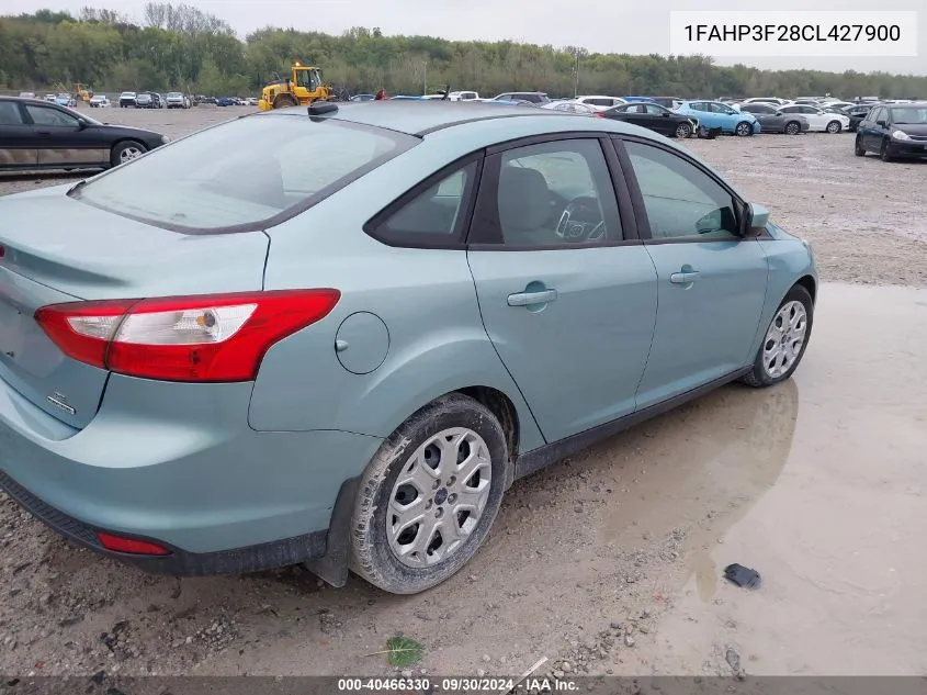 2012 Ford Focus Se VIN: 1FAHP3F28CL427900 Lot: 40466330