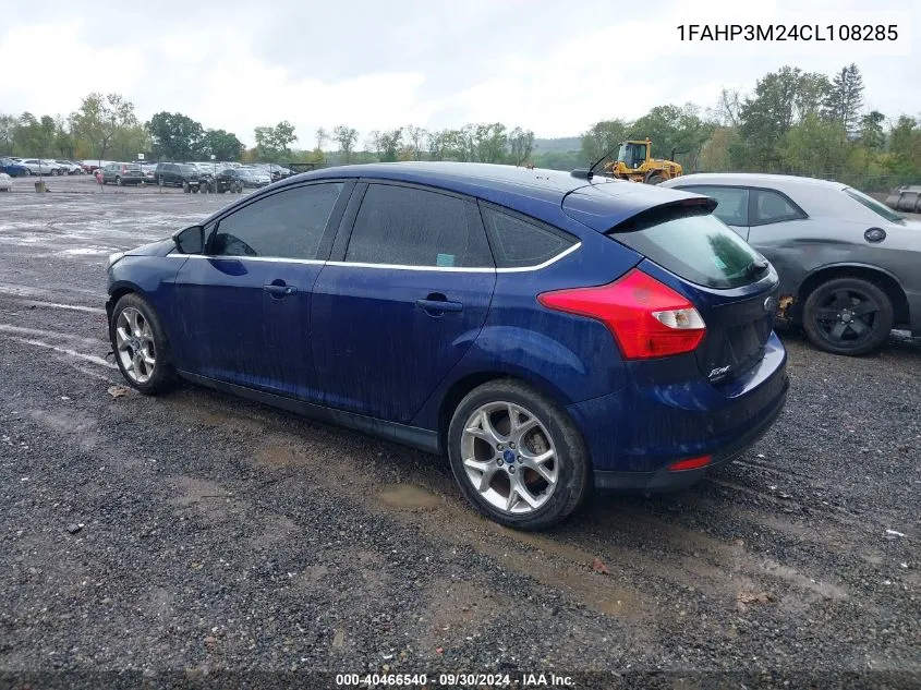 2012 Ford Focus Sel VIN: 1FAHP3M24CL108285 Lot: 40466540