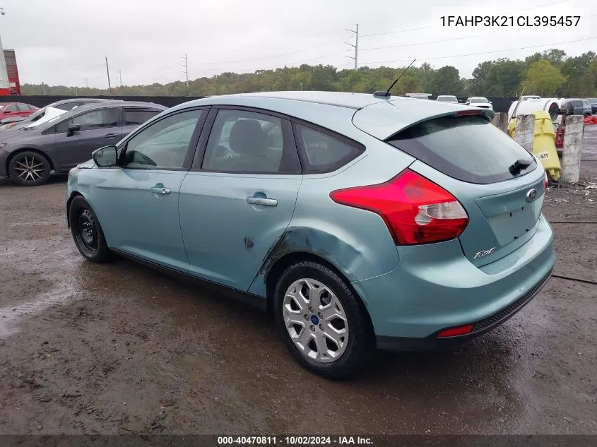 2012 Ford Focus Se VIN: 1FAHP3K21CL395457 Lot: 40470811