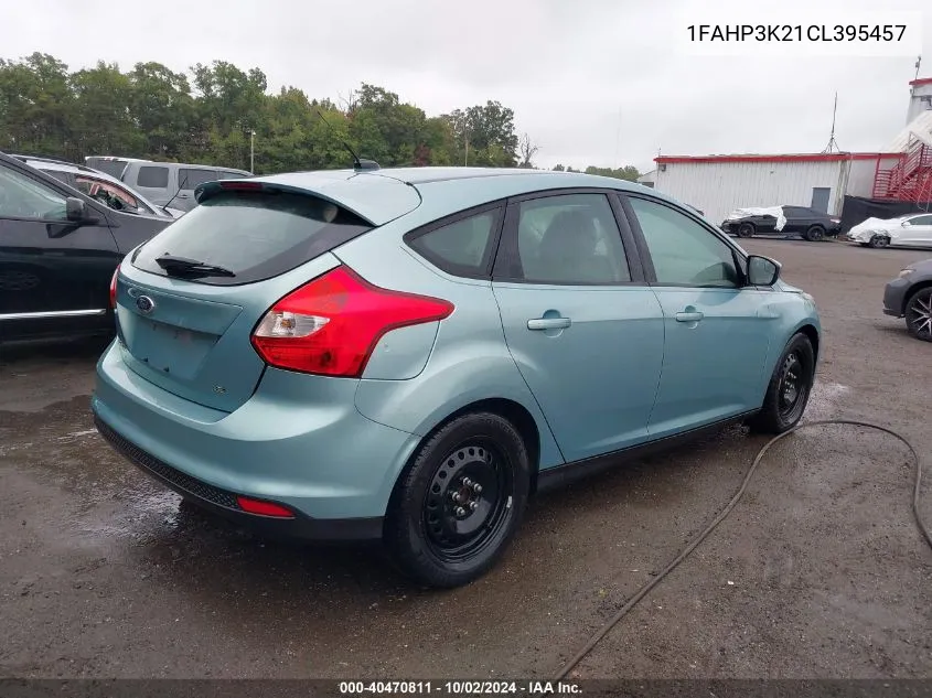 2012 Ford Focus Se VIN: 1FAHP3K21CL395457 Lot: 40470811