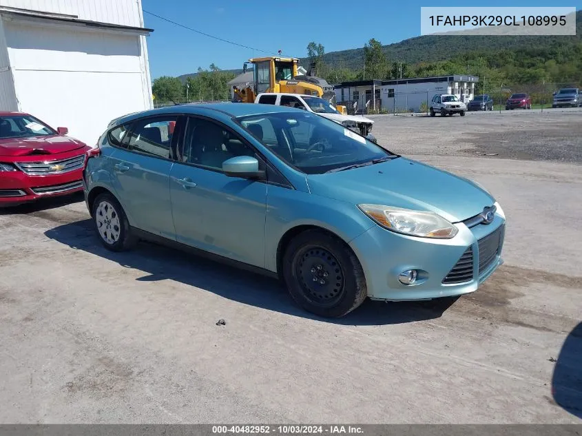 2012 Ford Focus Se VIN: 1FAHP3K29CL108995 Lot: 40482952