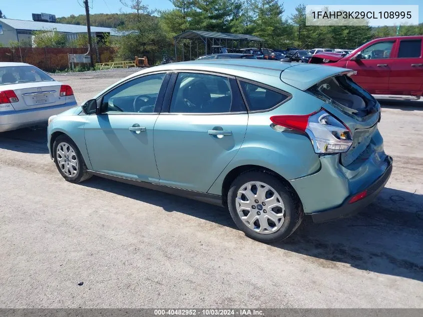 2012 Ford Focus Se VIN: 1FAHP3K29CL108995 Lot: 40482952