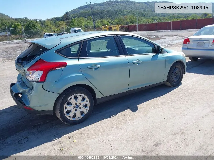 2012 Ford Focus Se VIN: 1FAHP3K29CL108995 Lot: 40482952