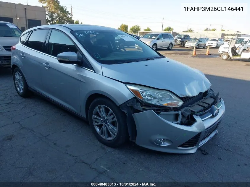 2012 Ford Focus Sel VIN: 1FAHP3M26CL146441 Lot: 40483313