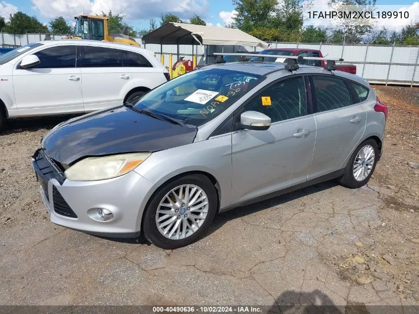 2012 Ford Focus Sel VIN: 1FAHP3M2XCL189910 Lot: 40490636