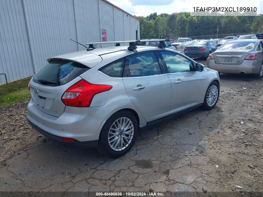 2012 Ford Focus Sel VIN: 1FAHP3M2XCL189910 Lot: 40490636