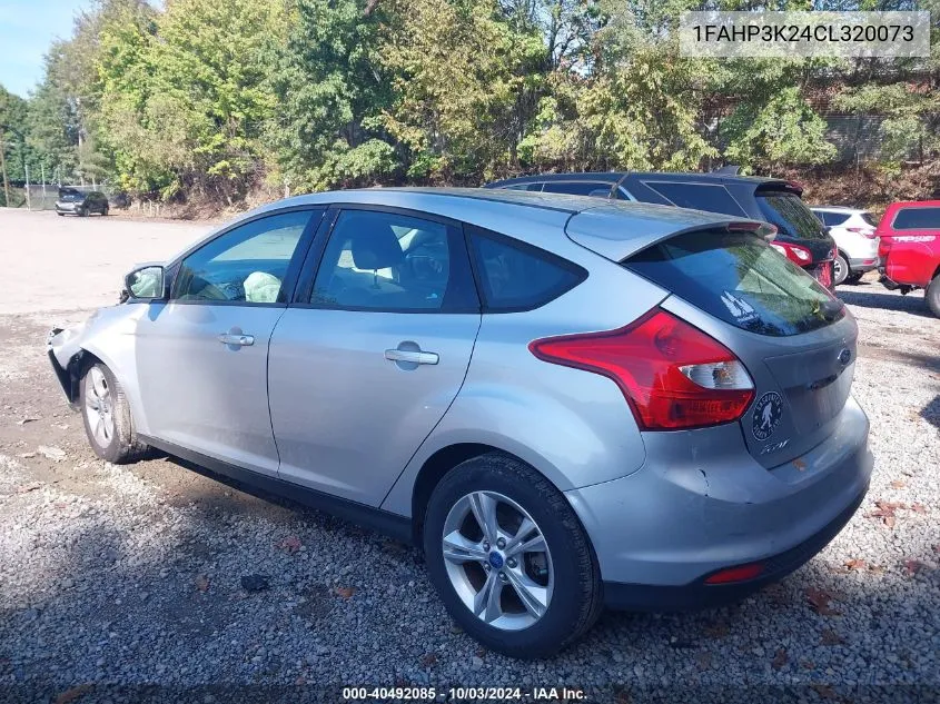 2012 Ford Focus Se VIN: 1FAHP3K24CL320073 Lot: 40492085