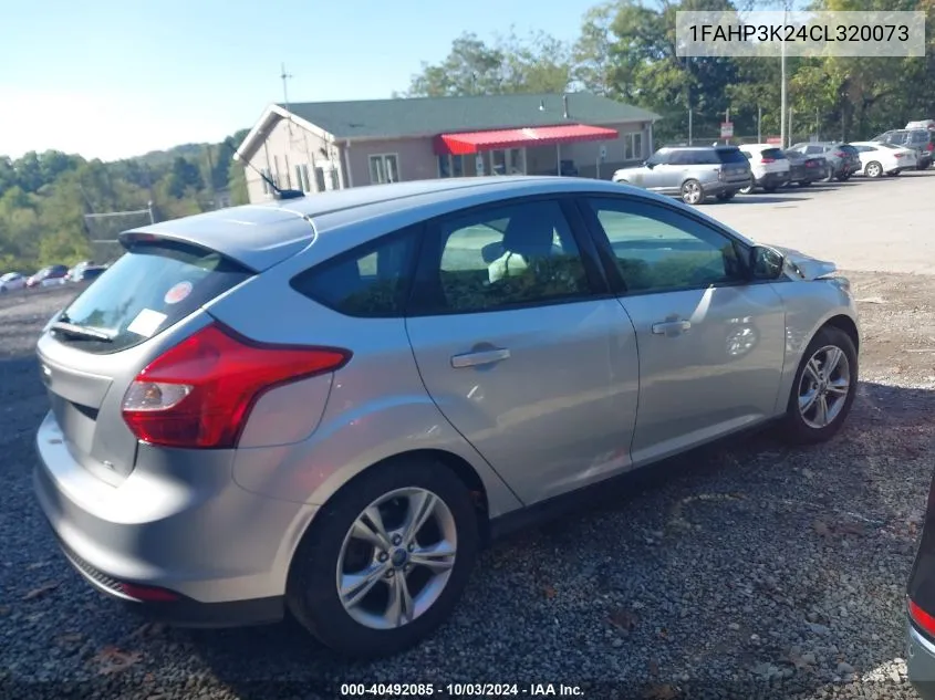 2012 Ford Focus Se VIN: 1FAHP3K24CL320073 Lot: 40492085