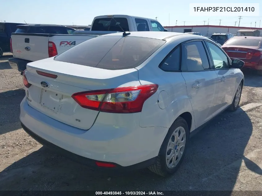 2012 Ford Focus Se VIN: 1FAHP3F21CL201410 Lot: 40493845