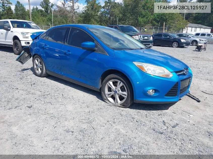 2012 Ford Focus Se VIN: 1FAHP3F28CL125927 Lot: 40498570