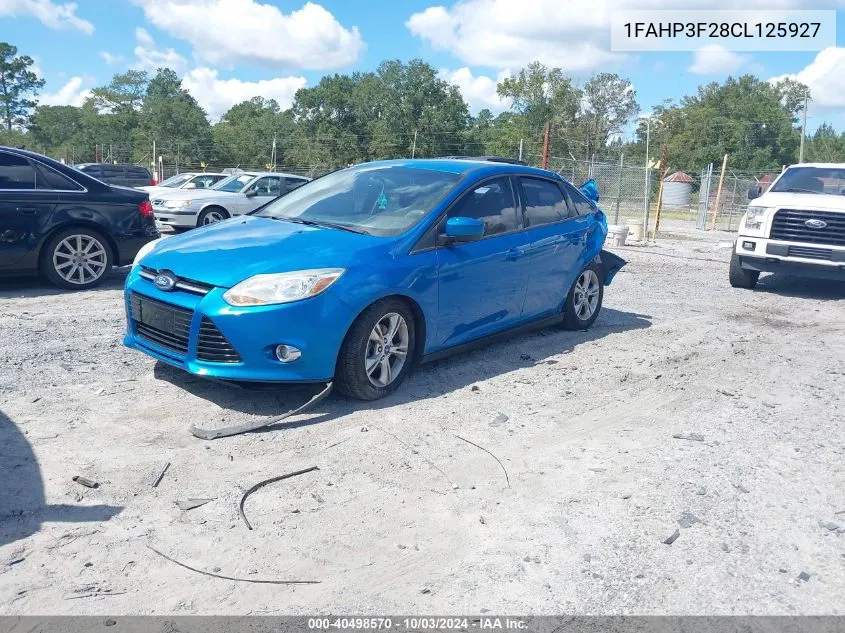 2012 Ford Focus Se VIN: 1FAHP3F28CL125927 Lot: 40498570