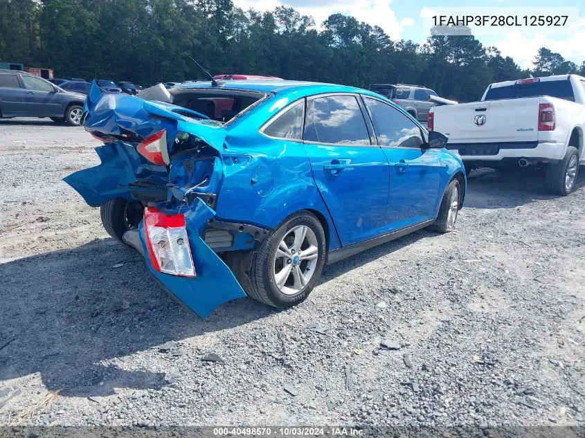 2012 Ford Focus Se VIN: 1FAHP3F28CL125927 Lot: 40498570