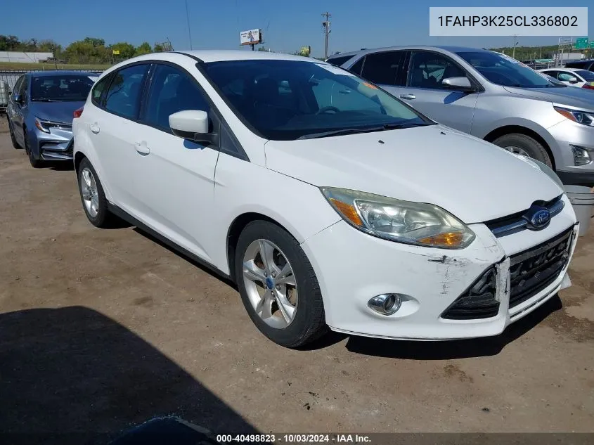 2012 Ford Focus Se VIN: 1FAHP3K25CL336802 Lot: 40498823