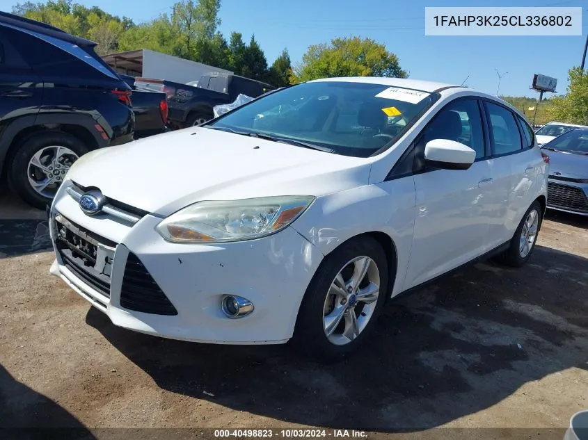 2012 Ford Focus Se VIN: 1FAHP3K25CL336802 Lot: 40498823