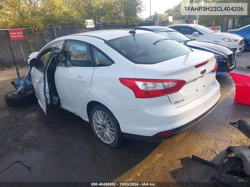 2012 Ford Focus Sel VIN: 1FAHP3H22CL404206 Lot: 40498852