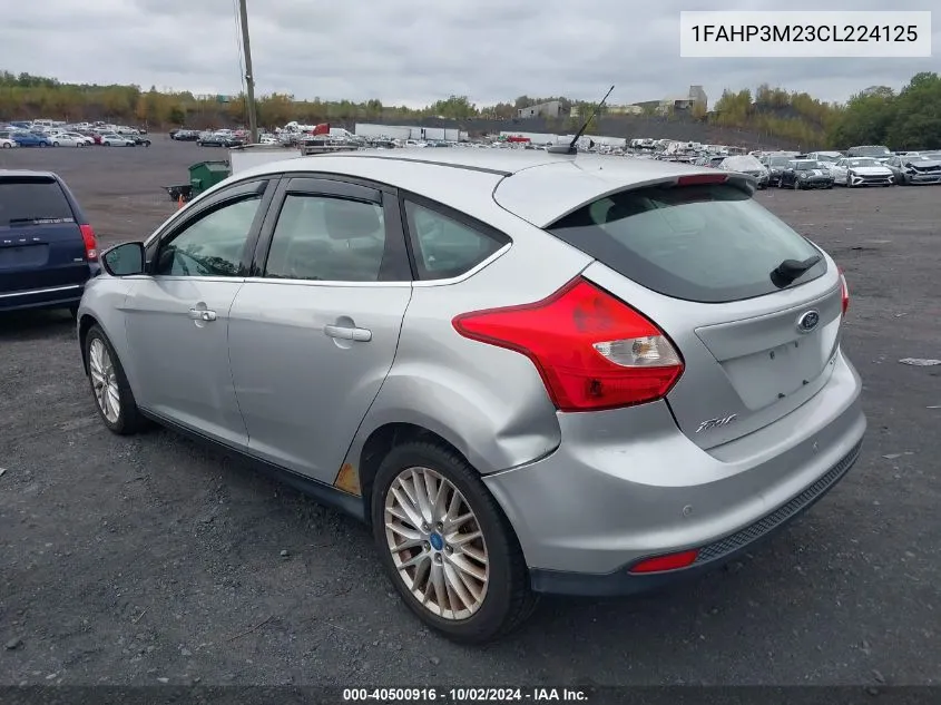 2012 Ford Focus Sel VIN: 1FAHP3M23CL224125 Lot: 40500916