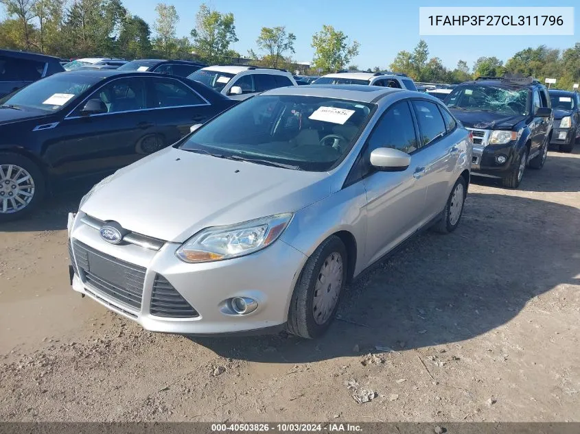 2012 Ford Focus Se VIN: 1FAHP3F27CL311796 Lot: 40503826