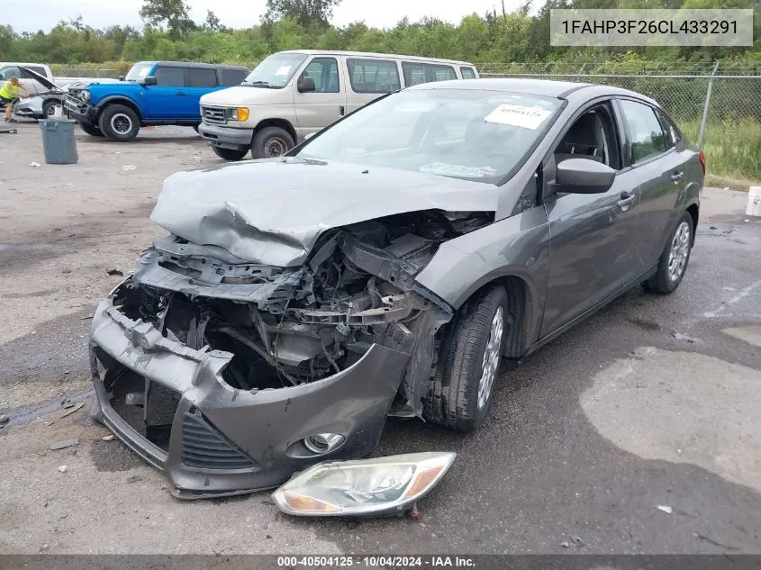 2012 Ford Focus Se VIN: 1FAHP3F26CL433291 Lot: 40504125