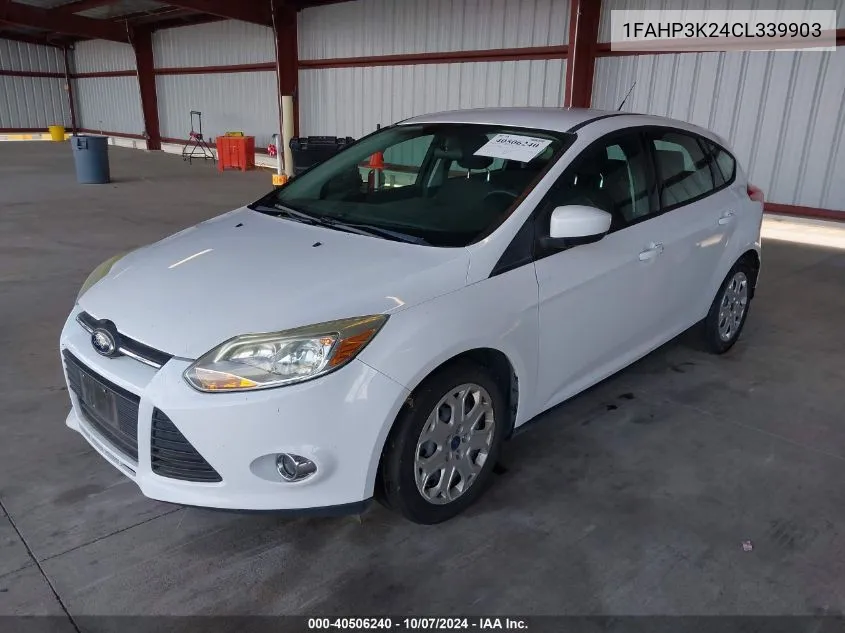 2012 Ford Focus Se VIN: 1FAHP3K24CL339903 Lot: 40506240