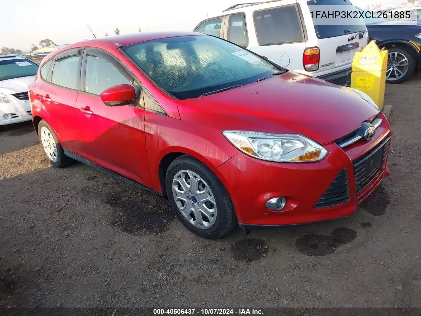 2012 Ford Focus Se VIN: 1FAHP3K2XCL261885 Lot: 40506437