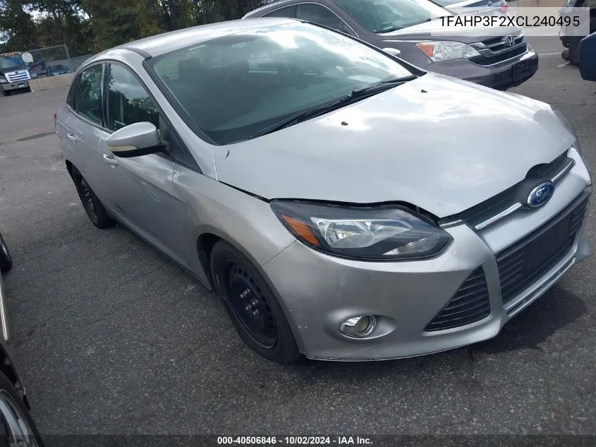 2012 Ford Focus Se VIN: 1FAHP3F2XCL240495 Lot: 40506846