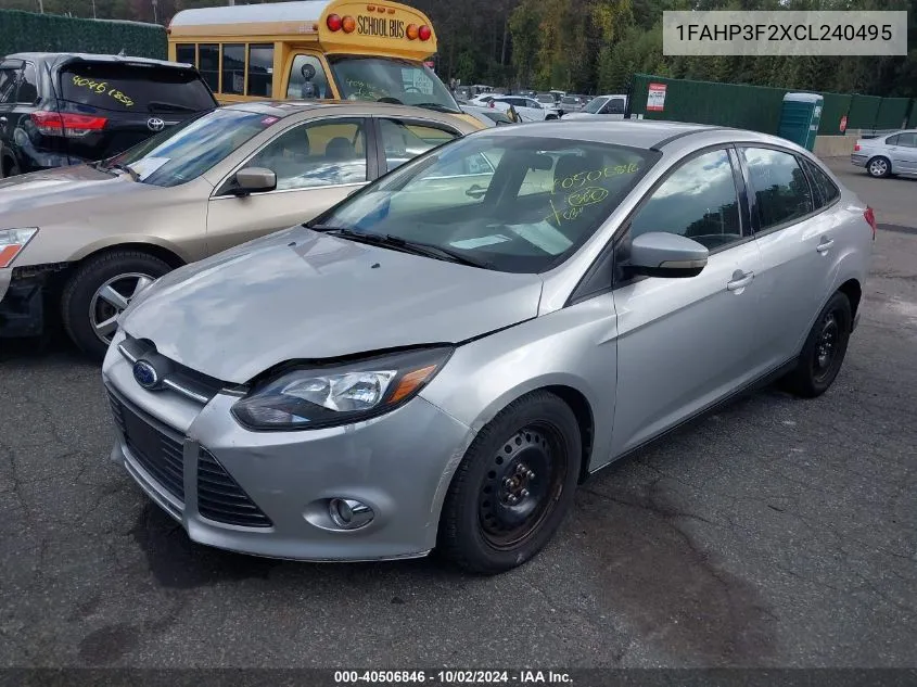 2012 Ford Focus Se VIN: 1FAHP3F2XCL240495 Lot: 40506846