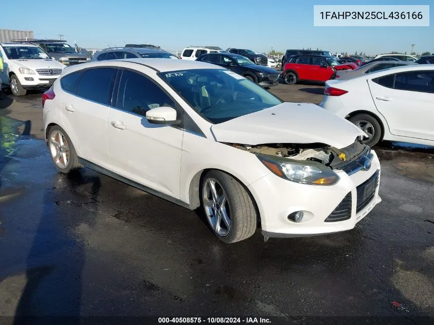 2012 Ford Focus Titanium VIN: 1FAHP3N25CL436166 Lot: 40508575