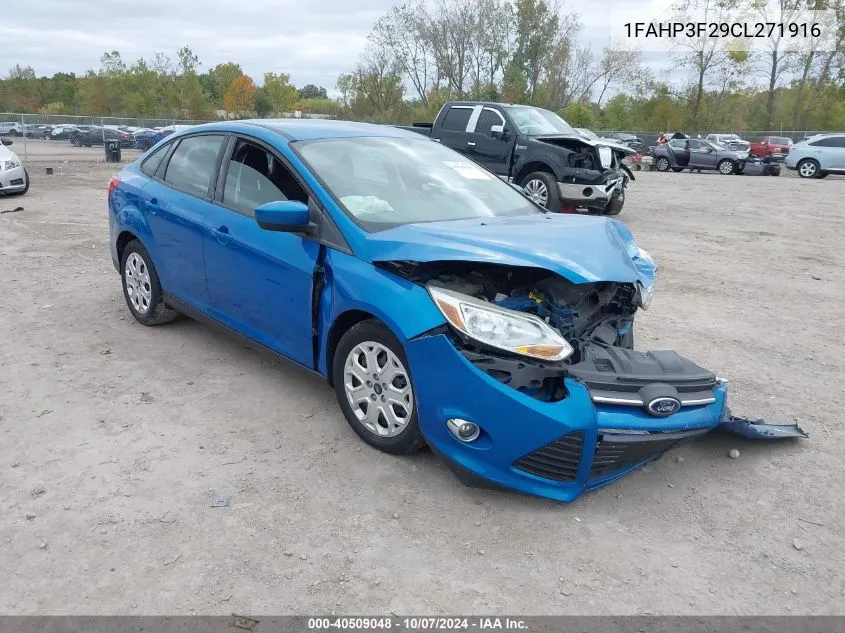 2012 Ford Focus Se VIN: 1FAHP3F29CL271916 Lot: 40509048