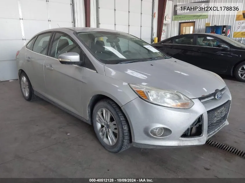 2012 Ford Focus Sel VIN: 1FAHP3H2XCL178836 Lot: 40512128