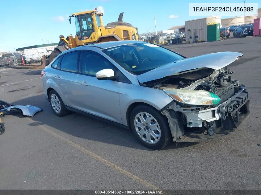 2012 Ford Focus Se VIN: 1FAHP3F24CL456388 Lot: 40514332