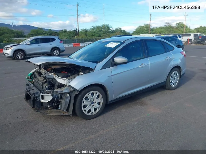 2012 Ford Focus Se VIN: 1FAHP3F24CL456388 Lot: 40514332