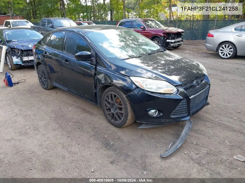 2012 Ford Focus Se VIN: 1FAHP3F21CL241258 Lot: 40515609