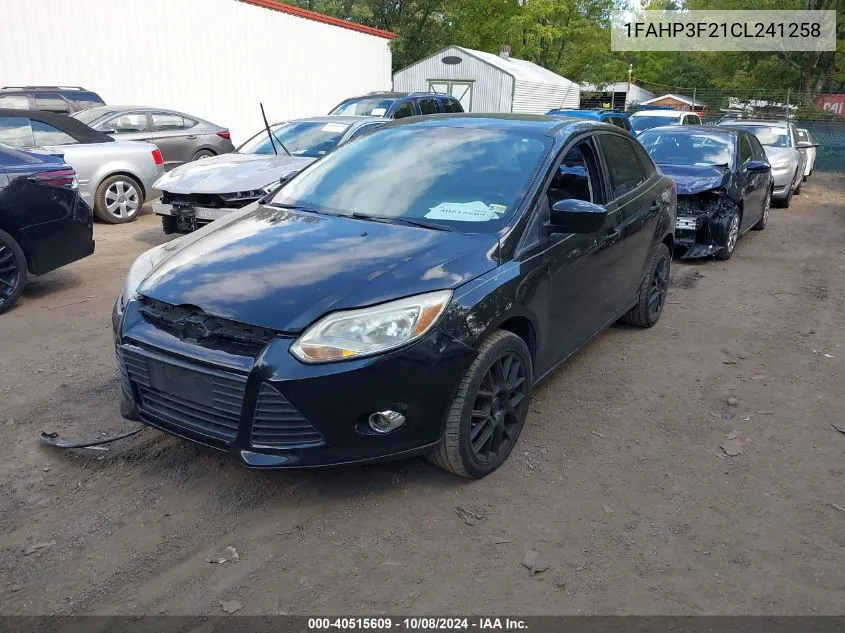 2012 Ford Focus Se VIN: 1FAHP3F21CL241258 Lot: 40515609