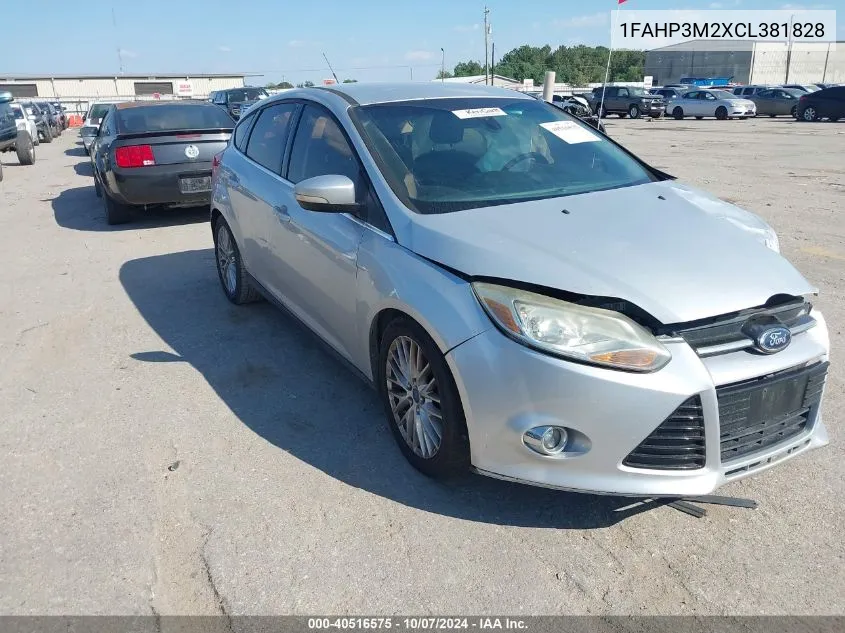 2012 Ford Focus Sel VIN: 1FAHP3M2XCL381828 Lot: 40516575