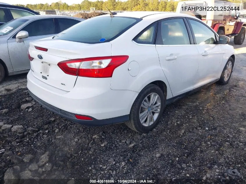 2012 Ford Focus Sel VIN: 1FAHP3H22CL252444 Lot: 40518886