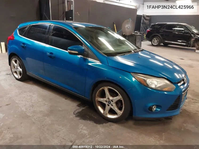 2012 Ford Focus Titanium VIN: 1FAHP3N24CL425966 Lot: 40519312