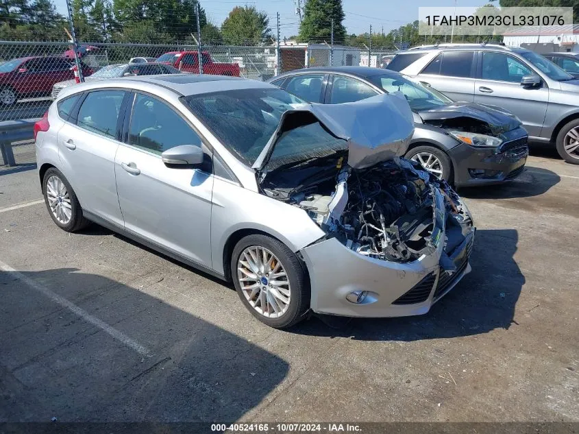 2012 Ford Focus Sel VIN: 1FAHP3M23CL331076 Lot: 40524165