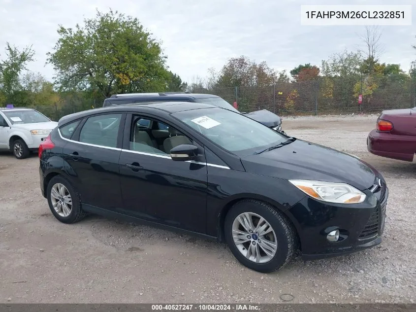 2012 Ford Focus Sel VIN: 1FAHP3M26CL232851 Lot: 40527247