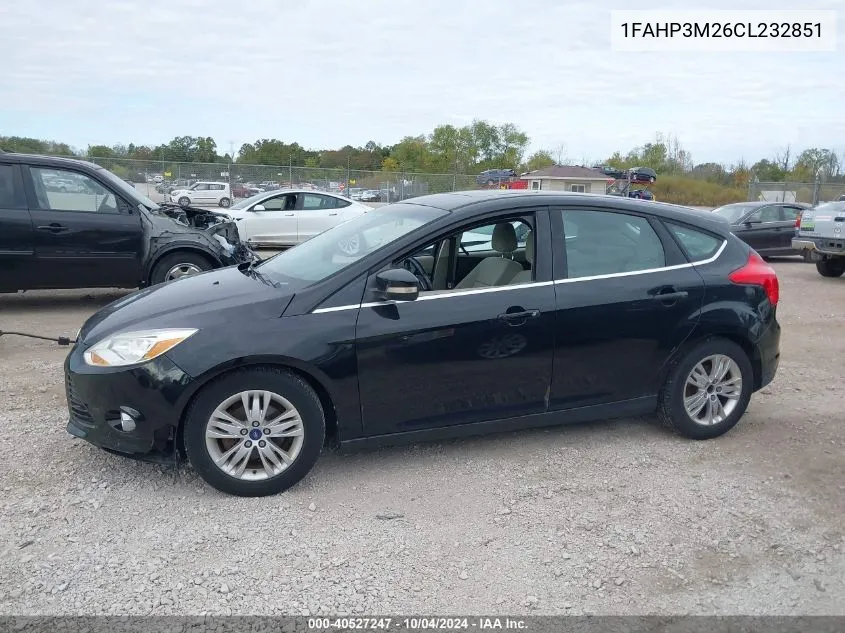 2012 Ford Focus Sel VIN: 1FAHP3M26CL232851 Lot: 40527247