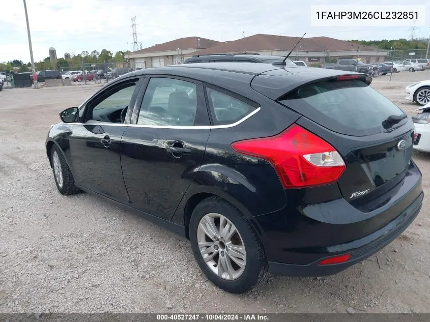 2012 Ford Focus Sel VIN: 1FAHP3M26CL232851 Lot: 40527247