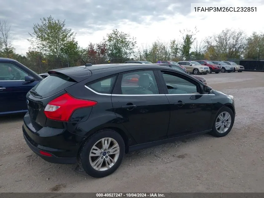 2012 Ford Focus Sel VIN: 1FAHP3M26CL232851 Lot: 40527247