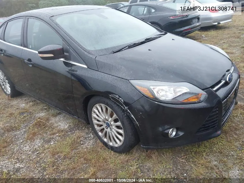 2012 Ford Focus Titanium VIN: 1FAHP3J21CL308741 Lot: 40532001