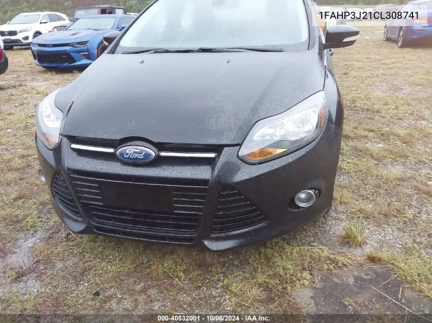 2012 Ford Focus Titanium VIN: 1FAHP3J21CL308741 Lot: 40532001