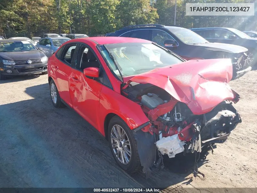 2012 Ford Focus Se VIN: 1FAHP3F20CL123427 Lot: 40532437