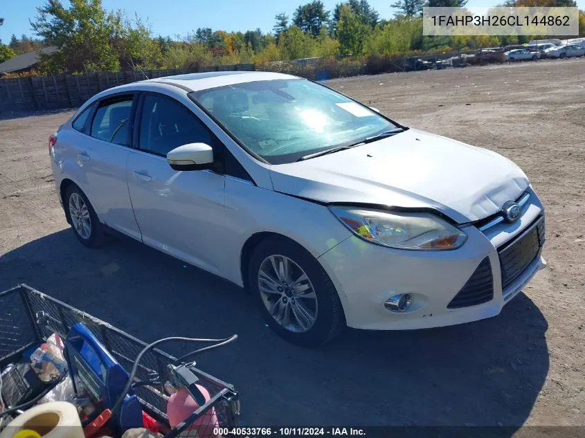 2012 Ford Focus Sel VIN: 1FAHP3H26CL144862 Lot: 40533766