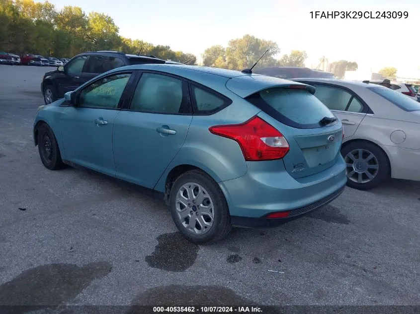 2012 Ford Focus Se VIN: 1FAHP3K29CL243099 Lot: 40535462