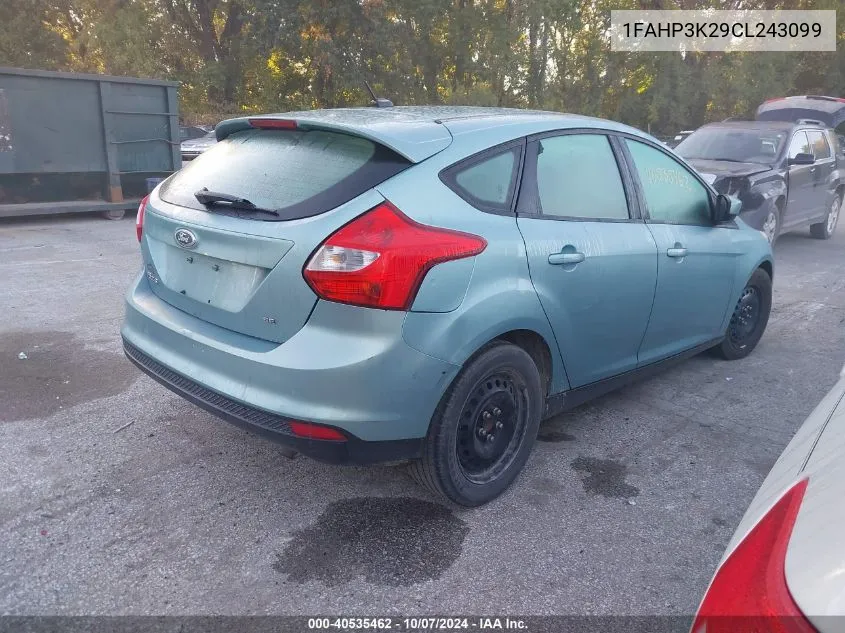 2012 Ford Focus Se VIN: 1FAHP3K29CL243099 Lot: 40535462