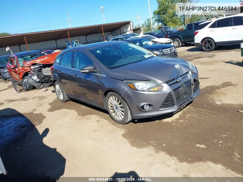 2012 Ford Focus Titanium VIN: 1FAHP3N27CL446584 Lot: 40544631